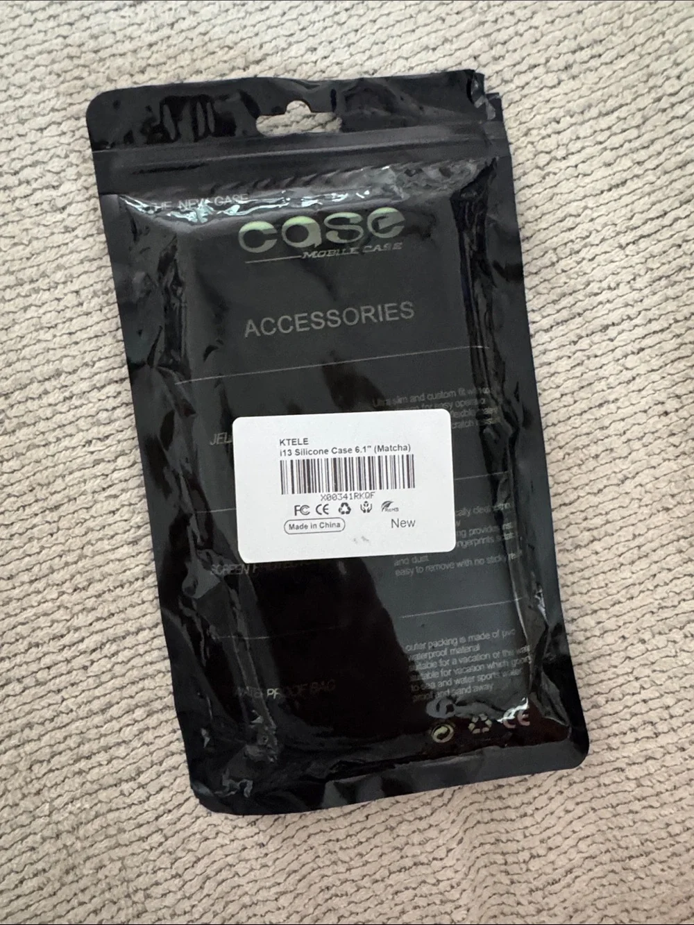Never used iPhone 13 Green Silicone Shock-absorbent Phone Case